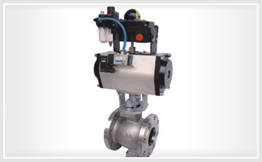 气动V型调节球阀