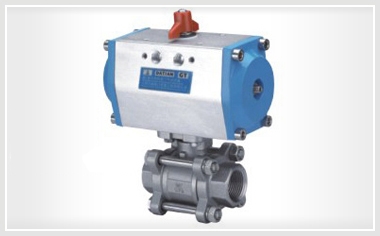 气动三片式球阀