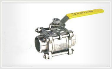 三片式对焊球阀